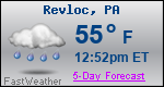 Weather Forecast for Revloc, PA