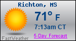 Weather Forecast for Richton, MS