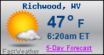 Weather Forecast for Richwood, WV