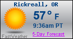 Weather Forecast for Rickreall, OR