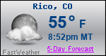 Weather Forecast for Rico, CO