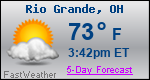 Weather Forecast for Rio Grande, OH