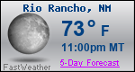Weather Forecast for Rio Rancho, NM