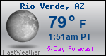 Weather Forecast for Rio Verde, AZ