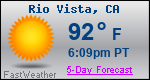 Weather Forecast for Rio Vista, CA