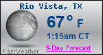 Weather Forecast for Rio Vista, TX