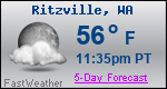 Weather Forecast for Ritzville, WA