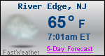 Weather Forecast for River Edge, NJ