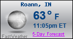 Weather Forecast for Roann, IN