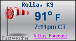 Weather Forecast for Rolla, KS