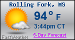 Weather Forecast for Rolling Fork, MS