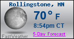 Weather Forecast for Rollingstone, MN