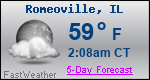 Weather Forecast for Romeoville, IL