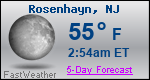 Weather Forecast for Rosenhayn, NJ