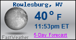 Weather Forecast for Rowlesburg, WV