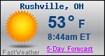 Weather Forecast for Rushville, OH
