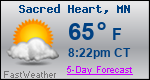 Weather Forecast for Sacred Heart, MN
