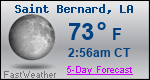Weather Forecast for Saint Bernard, LA