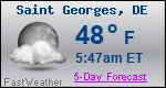 Weather Forecast for Saint Georges, DE