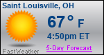 Weather Forecast for Saint Louisville, OH