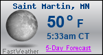 Weather Forecast for Saint Martin, MN