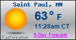 Weather Forecast for Saint Paul, MN