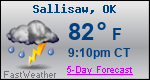 Weather Forecast for Sallisaw, OK