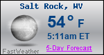 Weather Forecast for Salt Rock, WV