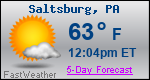 Weather Forecast for Saltsburg, PA