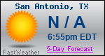 Weather Forecast for San Antonio, TX