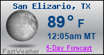 Weather Forecast for San Elizario, TX
