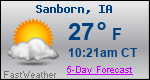 Weather Forecast for Sanborn, IA