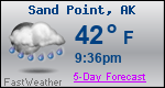 Weather Forecast for Sand Point, AK