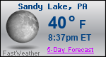 Weather Forecast for Sandy Lake, PA