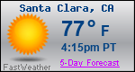 Weather Forecast for Santa Clara, CA