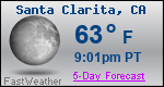 Weather Forecast for Santa Clarita, CA