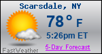 Weather Forecast for Scarsdale, NY