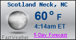 Weather Forecast for Scotland Neck, NC