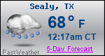 Weather Forecast for Sealy, TX