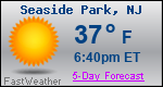 Weather Forecast for Seaside Park, NJ
