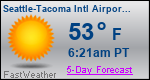 Weather Forecast for Seattle-Tacoma International Airport, WA
