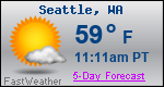 Weather Forecast for Seattle, WA