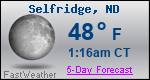 Weather Forecast for Selfridge, ND