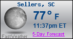 Weather Forecast for Sellers, SC