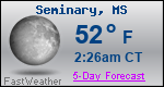 Weather Forecast for Seminary, MS
