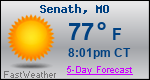 Weather Forecast for Senath, MO