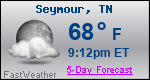 Weather Forecast for Seymour, TN
