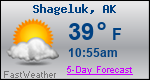 Weather Forecast for Shageluk, AK