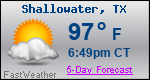 Weather Forecast for Shallowater, TX
