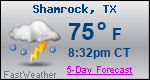 Weather Forecast for Shamrock, TX